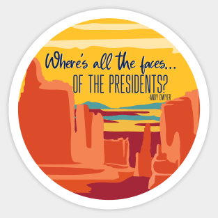 Grand Canyon Parks and Rec Shirt Sticker